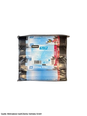 Müllsäcke 240 L, schwarz, 1 Ro. zu 15 Stck.